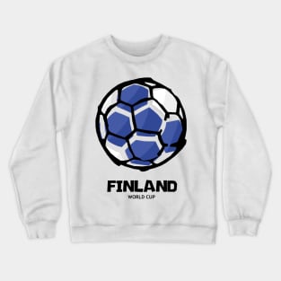 Finland Football Country Flag Crewneck Sweatshirt